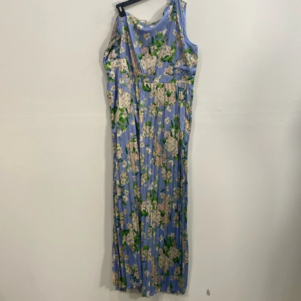 New York & Company Floral Jumpsuit One Shoulder 2X NWT - Picture 2 of 9